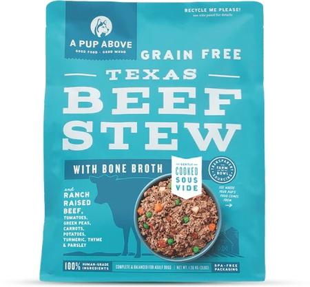 A Pup Above Texas Beef Stew Gently Cooked Dog Food
