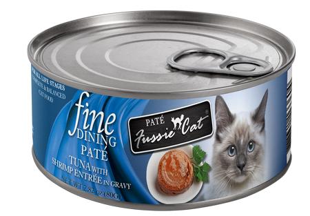 Fussie Cat Fine Dining Tuna & Shrimp Entree in Gravy