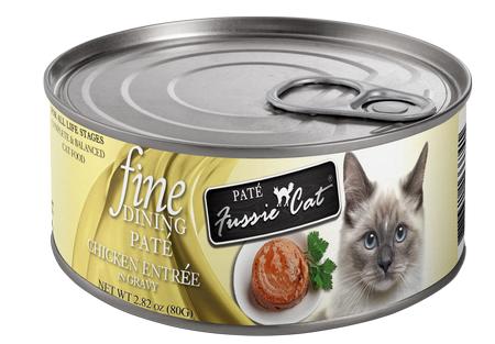 Fussie Cat Fine Dining Chicken Entree in Gravy