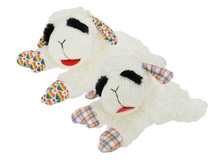 Multipet Rainbow Lambchop Plush Dog Toy
