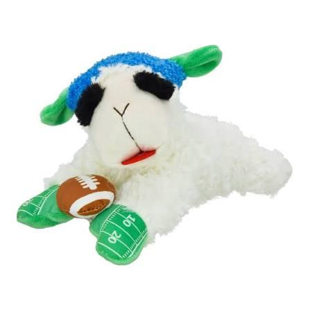 Multipet Football Tailgate Lambchop Dog Toy