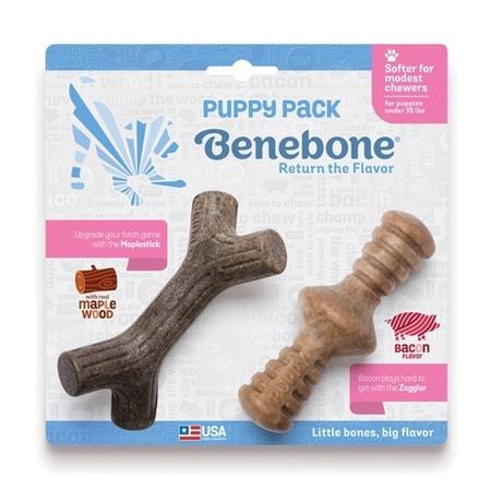 Benebone Puppy Pack Maple Stick and Bacon Zaggler