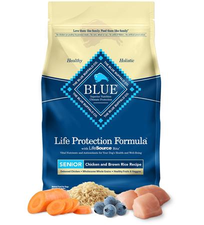 Blue Buffalo Life Protection Formula Senior Dog Chicken and Brown Rice Recipe