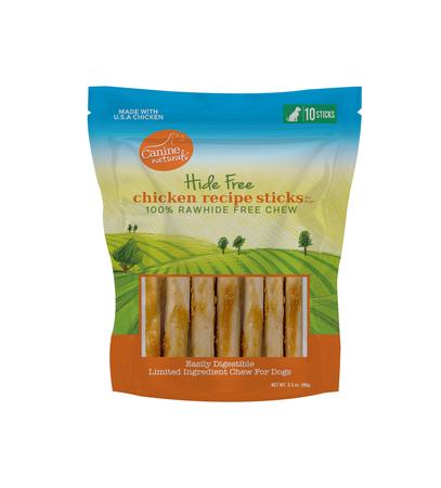 Canine Naturals Hide Free Chicken Small Sticks 10 Pack Dog Chews