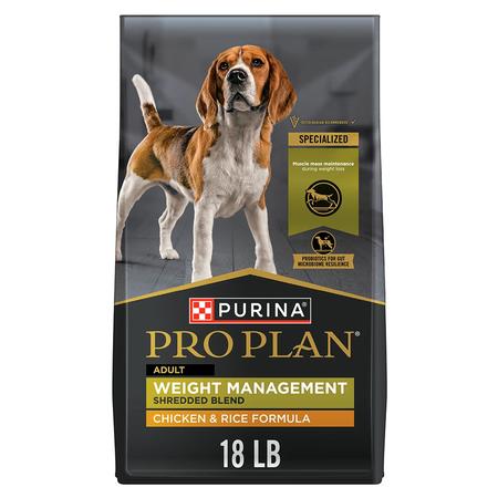 Purina Pro Plan Weight Management Shredded Blend Chicken & Rice Dry Dog Food