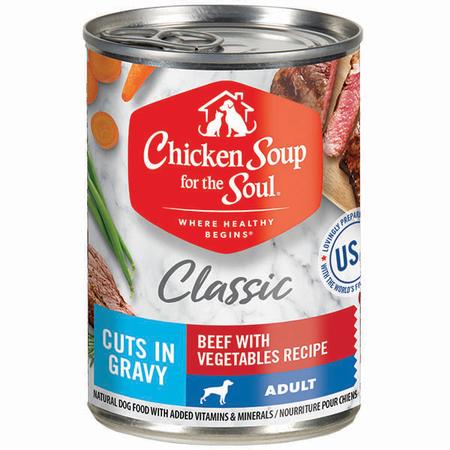 Chicken Soup for the Soul Classic Adult Dog Wet Food - Beef with Vegetable Cuts in Gravy