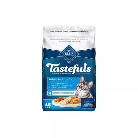 Blue Buffalo Tastefuls Adult Indoor Cat Dry Food Chicken & Brown Rice Formula