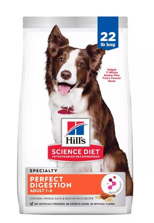Hill's Science Diet Perfect Digestion Adult 1-6 Chicken and Brown Rice Dry Dog Food