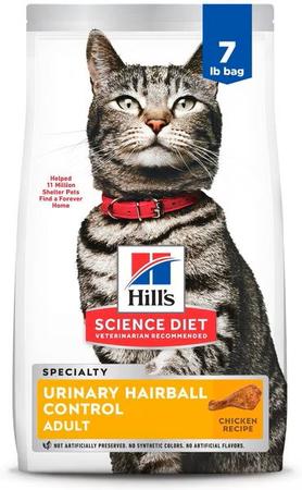 Hill's Science Diet Adult Urinary & Hairball Control Chicken Recipe Dry Cat Food