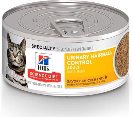 Hill's Science Diet Adult Urinary Hairball Control Savory Chicken Entree Wet Cat Food