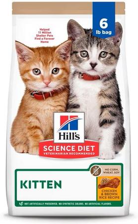 Hill's Science Diet Kitten Chicken & Brown Rice Recipe No Corn, Wheat or Soy Dry Cat Food