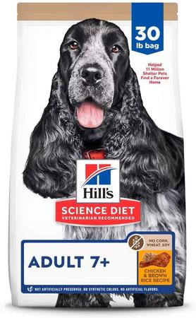 Hill's Science Diet Senior Adult 7+ Chicken & Brown Rice Recipe No Corn, Wheat or Soy Dry Dog Food