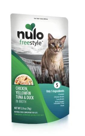 Nulo Freestyle Chicken, Yellowfin Tuna & Duck in Broth Wet Cat Food