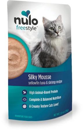 Nulo Freestyle Silky Mousse Yellowfin Tuna & Shrimp Recipe Wet Cat Food