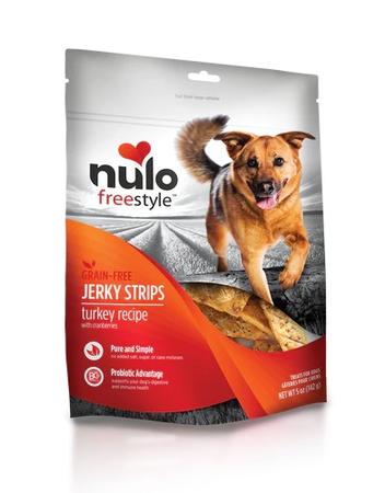Nulo Freestyle Jerky Strips Turkey with Cranberries Recipe Dog Treats