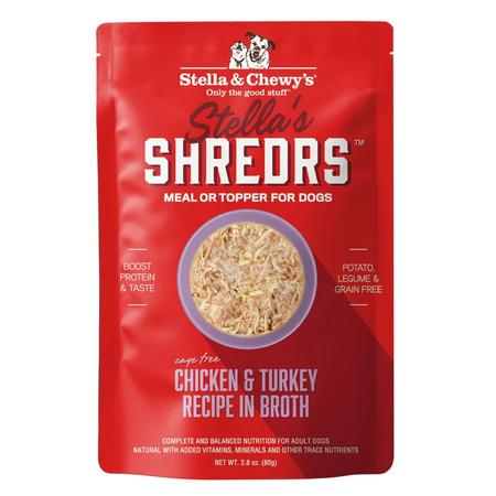 Stella & Chewy's Shredrs Chicken & Turkey Recipe in Broth