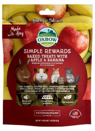 Oxbow - Simple Rewards Apple & Banana Treats