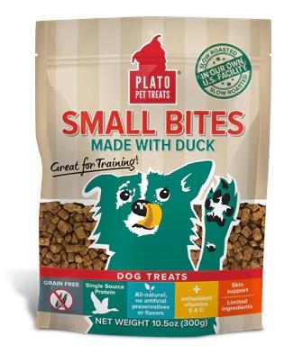 Plato Pet Treats - Small Bites Duck Dog Treats