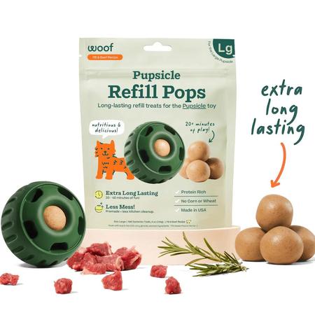 Woof Pupsicle Refill Beef Pops