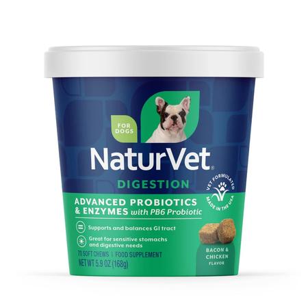 NaturVet Advanced Probiotics & Enzymes Soft Chews