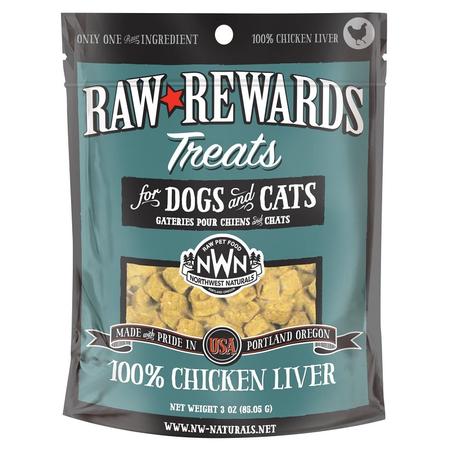Northwest Naturals Raw Rewards Chicken Liver Freeze Dried Dog & Cat Treats