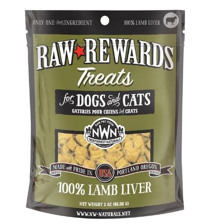 Northwest Naturals Raw Rewards Lamb Liver Freeze Dried Dog & Cat Treats