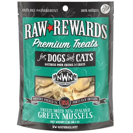 Northwest Naturals Raw Rewards Green-Lipped Mussels Freeze Dried Dog & Cat Treats
