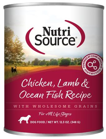 Nutrisource Chicken, Lamb & Ocean Fish Formula Wet Dog Food