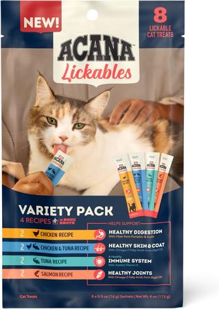 ACANA Variety Pack Lickables Cat Treats 8-pack