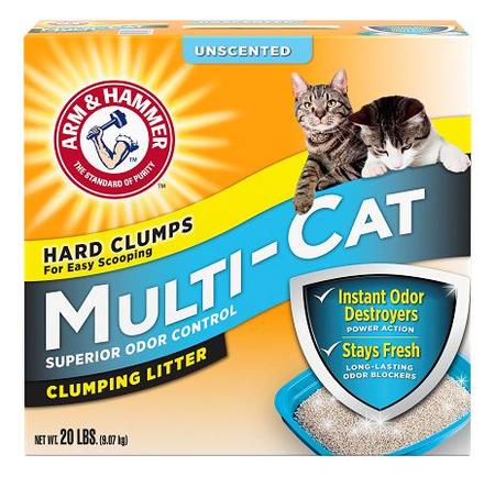 ARM & HAMMER Multi-Cat Strength Clumping Litter, Unscented