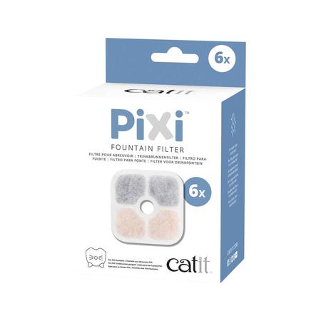 Catit PIXI Cat Drinking Water Fountain Filters - 6 Pack