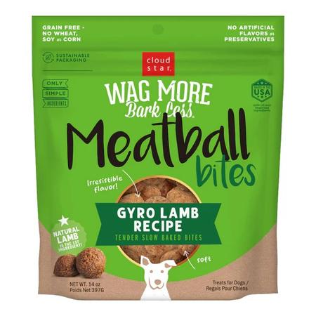 Cloud Star Wag More Bark Less Grain Free Meatball Bites - Lamb Flavor