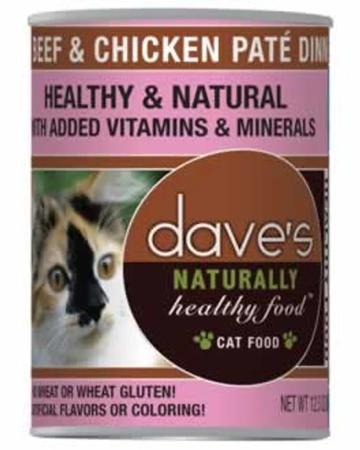 Dave's Pet Food Beef & Chicken Canned Cat Food