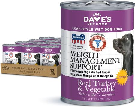 Weight Management Turkey & Vegetables Pate Wet Canned Dog Food