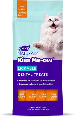 Ark Naturals Kiss Me-ow Licakable Dental Treats - Tuna