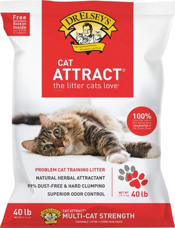Cat Attract Clumping Clay Cat Litter, 40-lb bag