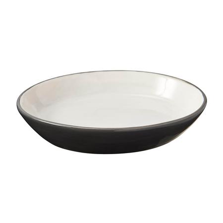 2-Tone Gray Oval Cat Dish 6
