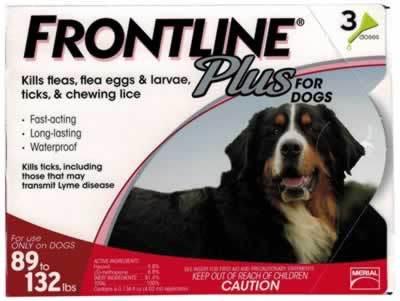 Frontline Plus for Dogs 89-132 Pounds