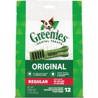 Greenies Original Regular Dog Dental Treat 12oz (Item #642863041174)