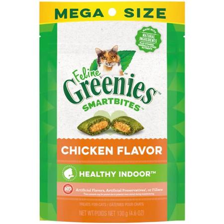Feline Greenies Smartbites Hairball Control Chicken 4.6oz
