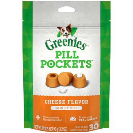 Greenies Pill Pockets Cheese Dog Dental Treats 3.2oz