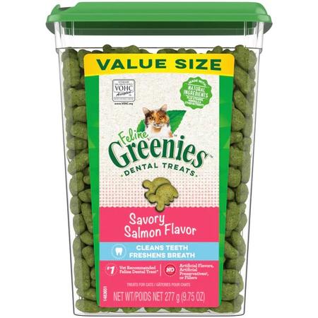 Feline Greenies Dental Care Treats - Salmon 9.75oz