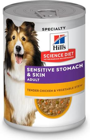 Hill's Science Diet Adult Sensitive Stomach & Sensitive Skin Tender Chicken & Vegetable Stew