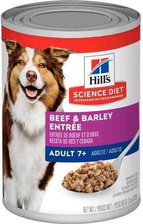 Hill's Science Diet Senior Adult 7+ Beef & Barley Entree Canned Dog Food