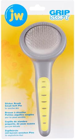 JW Pet Gripsoft Slicker Brush Soft Pin, Small