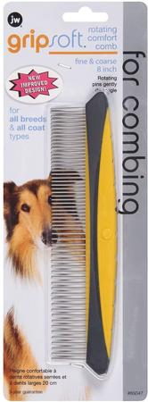 JW Pet Rotating Comfort Comb, Fine/Coarse