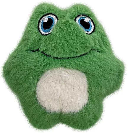 KONG Snuzzles Mini Frog Squeaky Dog Plush Toy