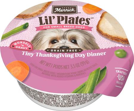 Merrick Lil' Plates Grain-Free Wet Dog Food Tiny Thanksgiving Day Dinner