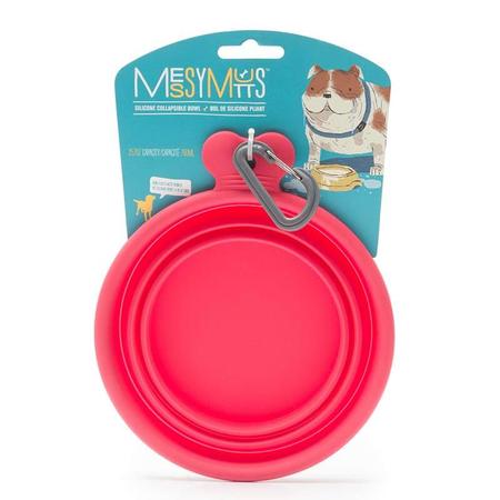 Messy Mutts Collapsible Bowl Red - 24oz
