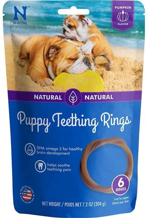 N-Bone Puppy Teething Ring Pumpkin